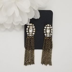 BEAUTIFUL BRONZE TASSEL EARRINGS